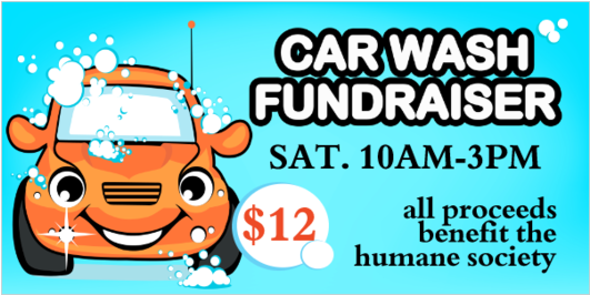 Car Wash Fundraiser Vinyl Banner - Fundraising Car Wash Tickets (560x560)