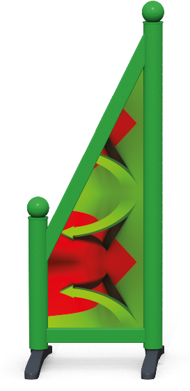 Sloping Printed - Triangle (272x596)