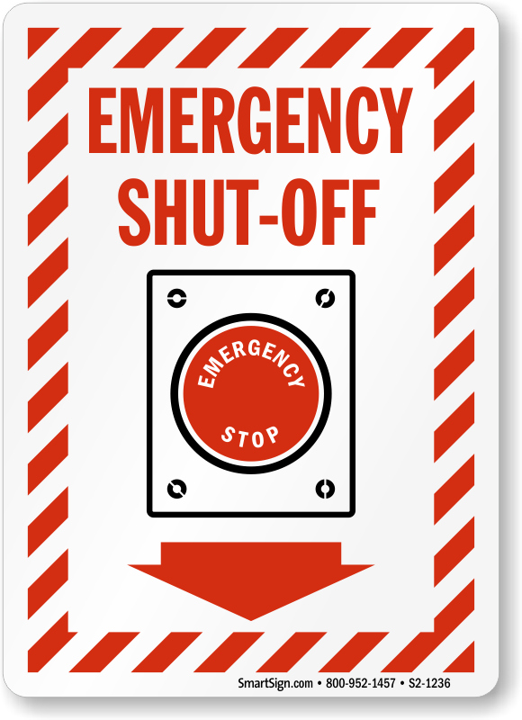 Fire And Emergency Sign - Emergency Power Off Sign (580x800)