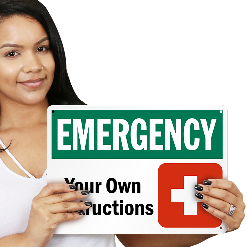 Custom Osha Emergency Sign - Emergency Evacuation Assembly Area Sign (800x800)