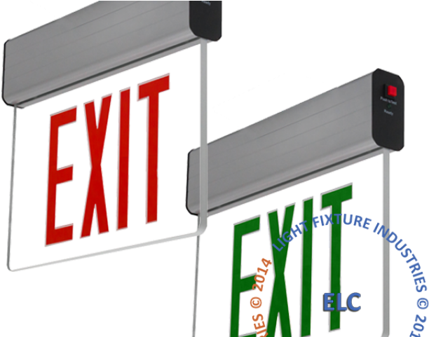 Exit Clipart Emergency Lighting - Street Sign (640x480)