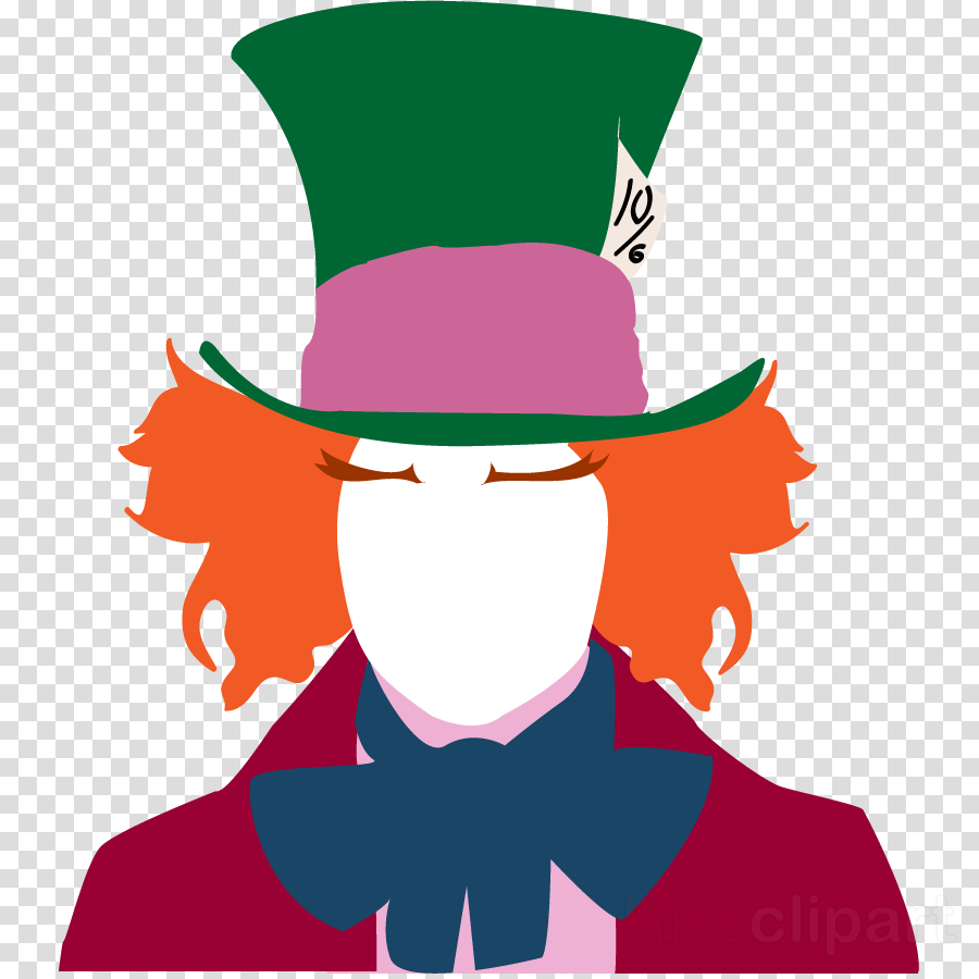 Mad Hatter Silhouette Png Clipart Mad Hatter Alice's - Silueta Del Sombrerero Loco (900x900)
