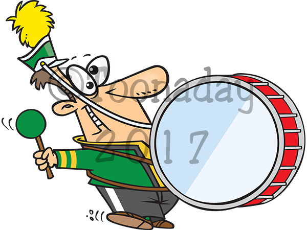 Banddrum-600x450 - Clip Art Marching Band Bass Drum (600x450)