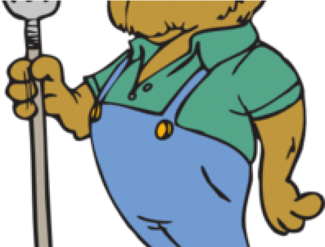 Pitchfork Clipart Medieval - Bear Farmer Clipart (640x480)