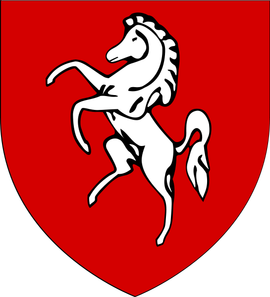 Medieval Lord Drawing God Times Must Have - Coat Of Arms Of Kent (545x600)