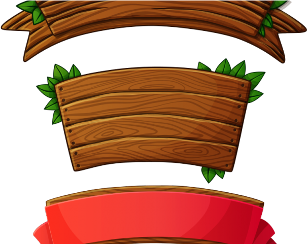 Planks Clipart Wood Banner - Letrero De Madera Png (640x480)