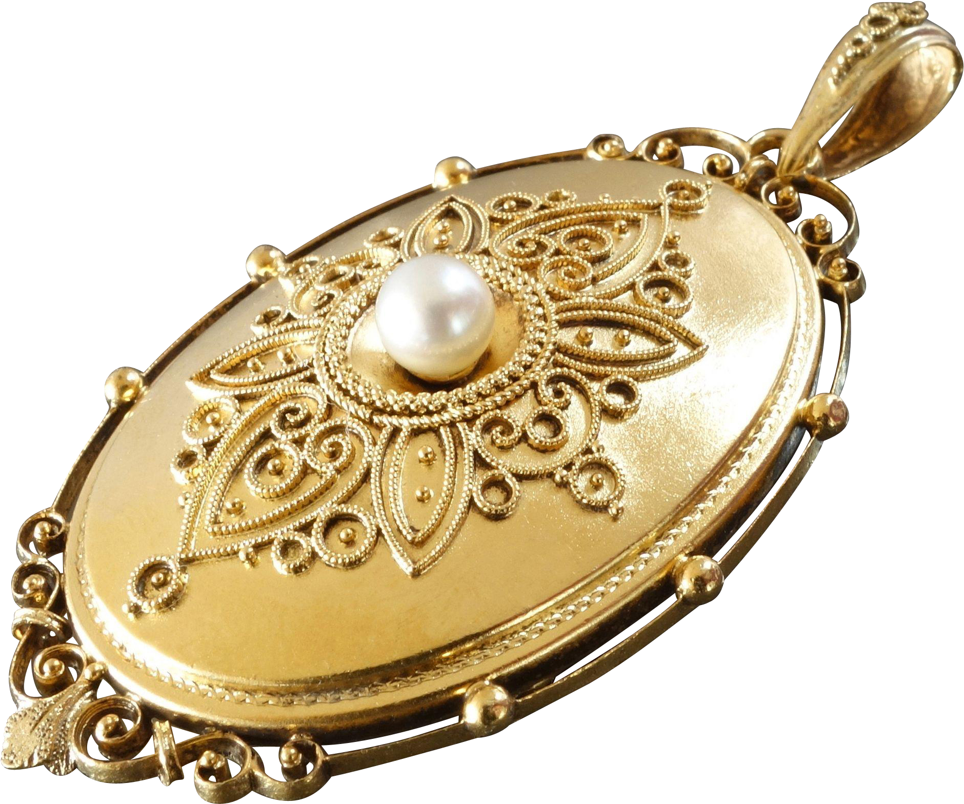 Jewelry Clipart Jewelry Maker - Antique Gold Locket With Pearls (1879x1879)