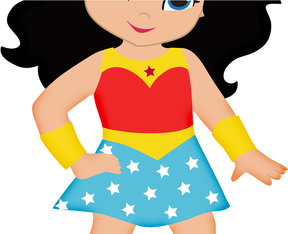 Download Wonder Woman Clip Art - Mulher Maravilha Cute Em Png (956x768)