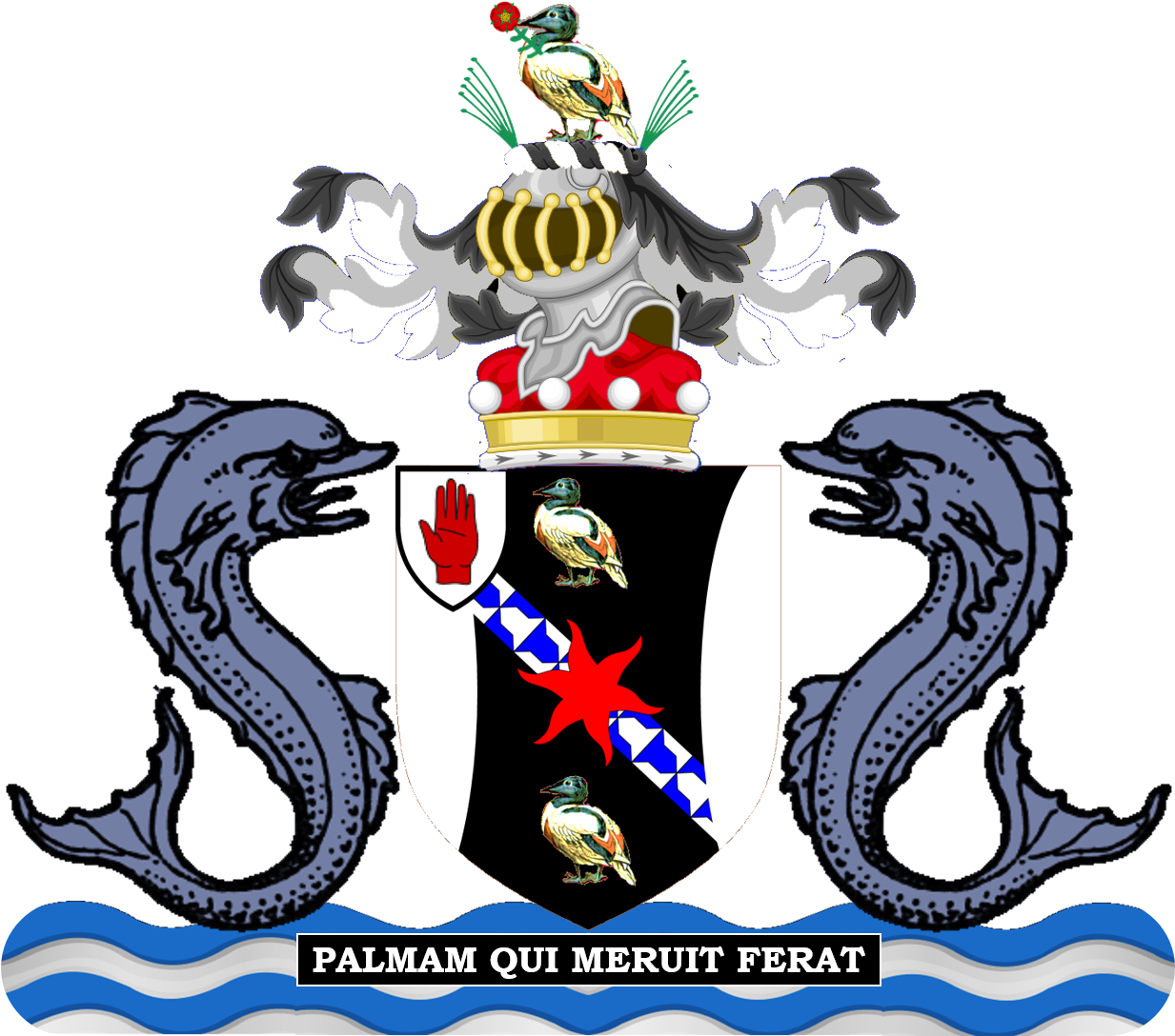 It Was Through Editing Wikipedia That I Came To Develop - Coat Of Arms (1233x1099)