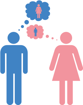 Cuddling Clipart Comforting - Simbolo De Banheiro Feminino (370x355)