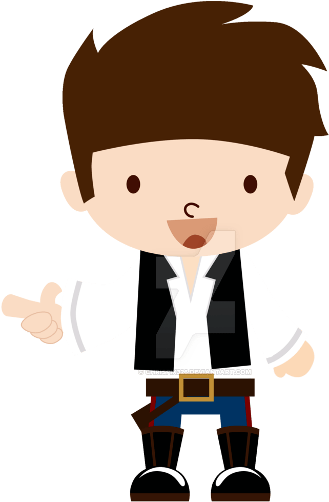 Star Wars Han Solo Clip Art - Star Wars Baby Han Solo (1024x1280)