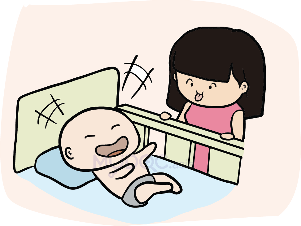 Natural Labour Vs Caesarean Section - Cartoon (972x730)