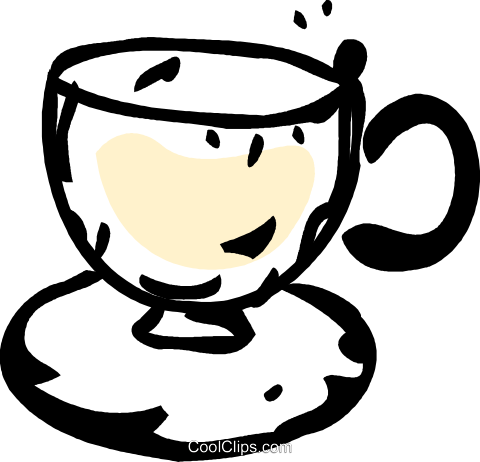 Teacup Royalty Free Vector Clip Art Illustration - Teacup Royalty Free Vector Clip Art Illustration (480x462)