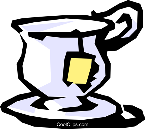 Teacup Royalty Free Vector Clip Art Illustration - Tea Cup Clip Art (480x428)