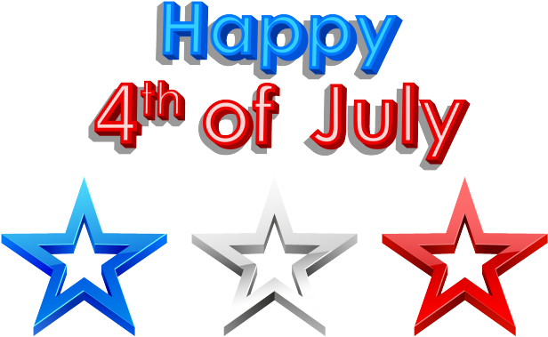 Tokyo Ravens Clipart 4th July - Happy 4th Of July Png (640x480)