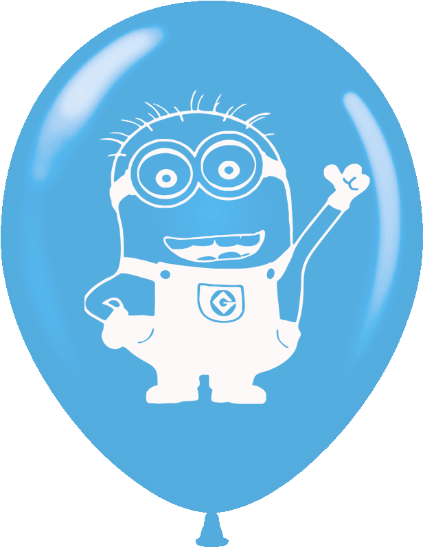 Balloons Printed 2 Sides Minions 15 Pcs Pack Nd - Hello Kitty Balloon Png (800x800)
