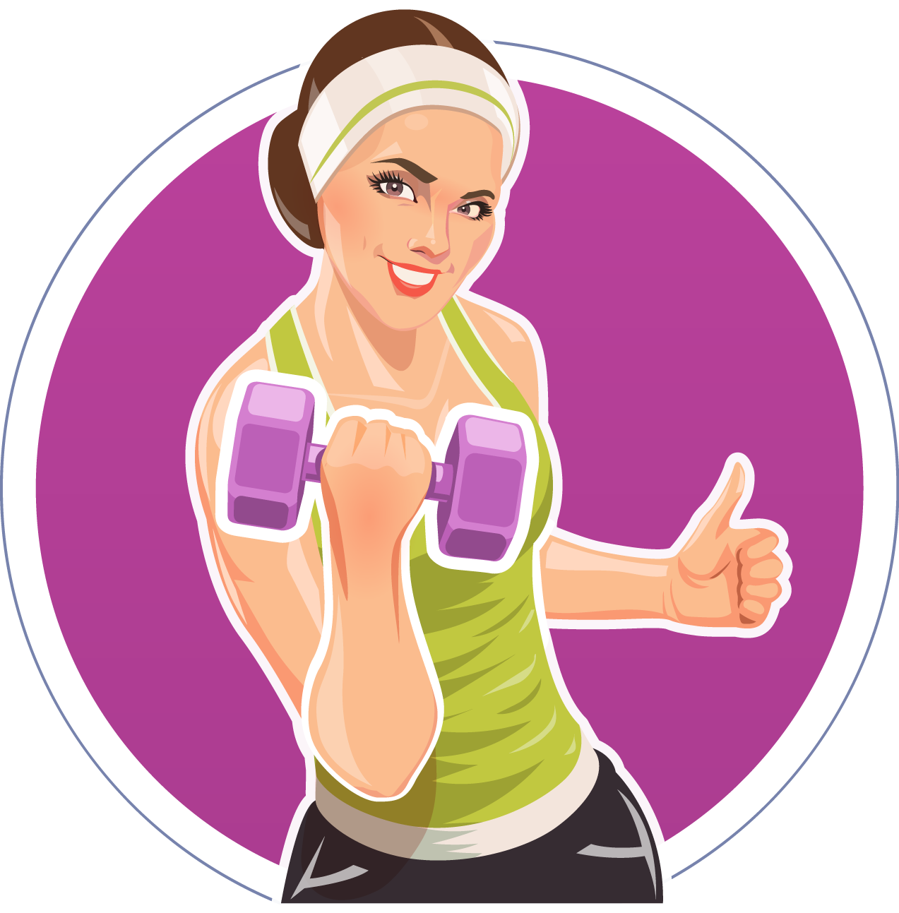Dumbbell Physical Fitness Illustration Daren Transprent - Фитнес Арт (1273x1293)