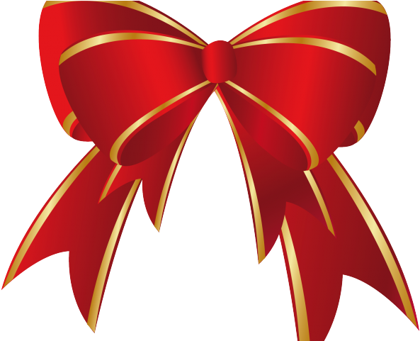 Ribbon Clipart Christmas - Red Christmas Bow Clip Art (640x480)