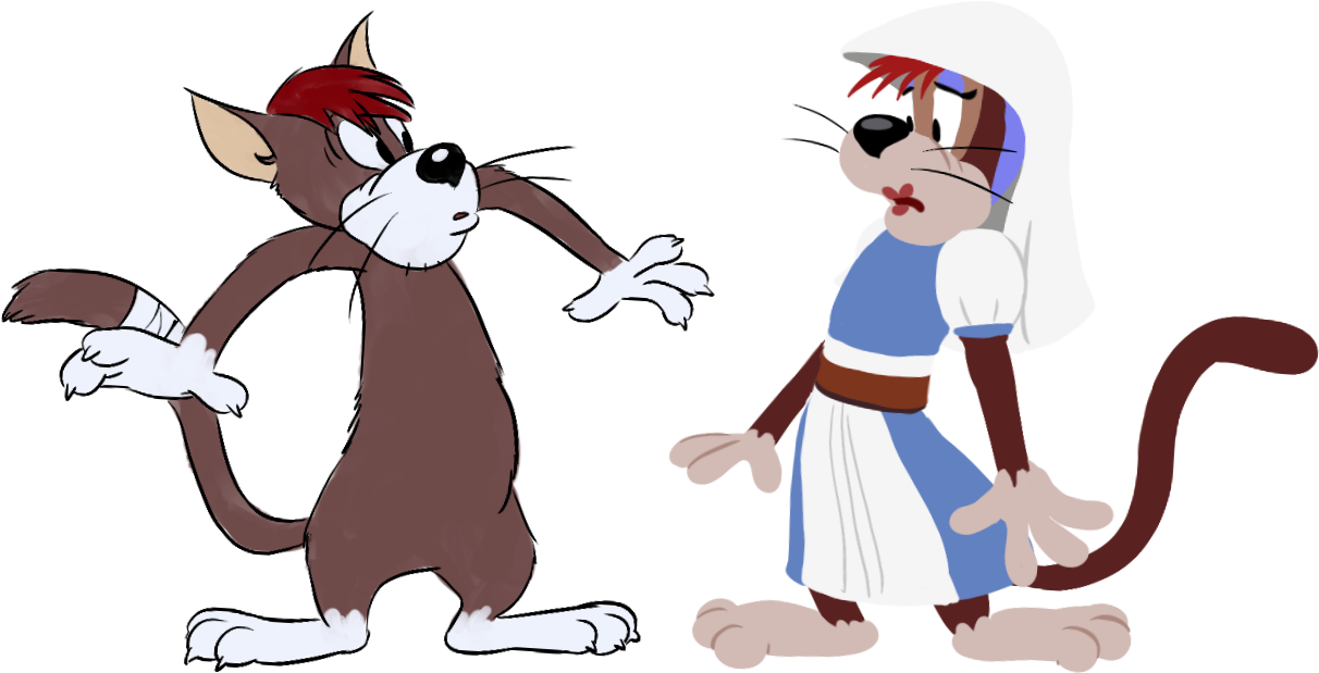Tom And Jerry Meathead - Tom And Jerry Crossdress (1212x619)