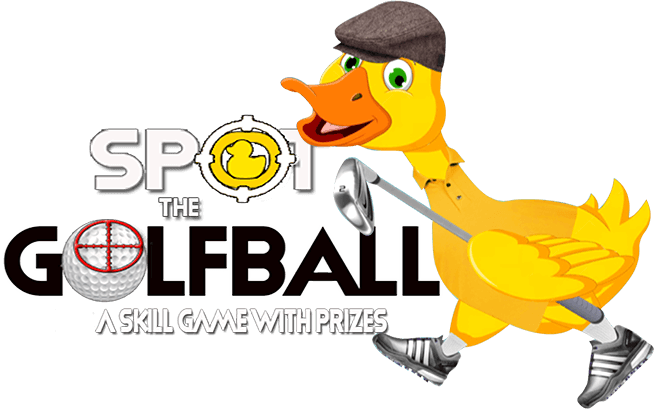 Get Started Spot The Golf Ball Banner Logo - Cartoon (654x409)