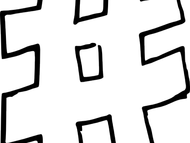 Numbers Clipart Bubble - Hashtag Clipart Png (640x480)