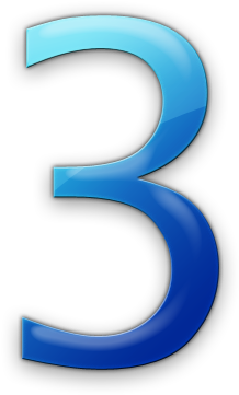 16 Blue Number 0 Icon Images Blue Number 3 Blue Number - Blue Number 3 Png (420x420)