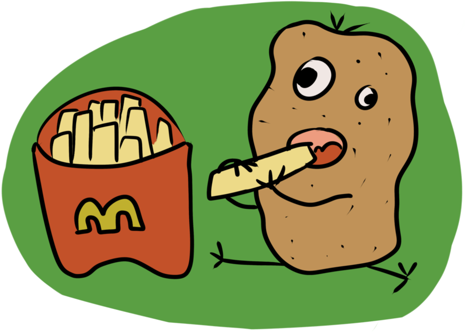Fries Clipart Food Side - Fries Clipart Food Side (979x816)