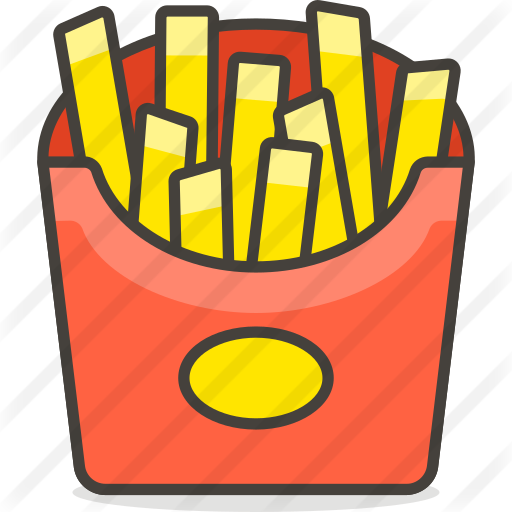 French Fries Free Icon - Emoji Frite (512x512)