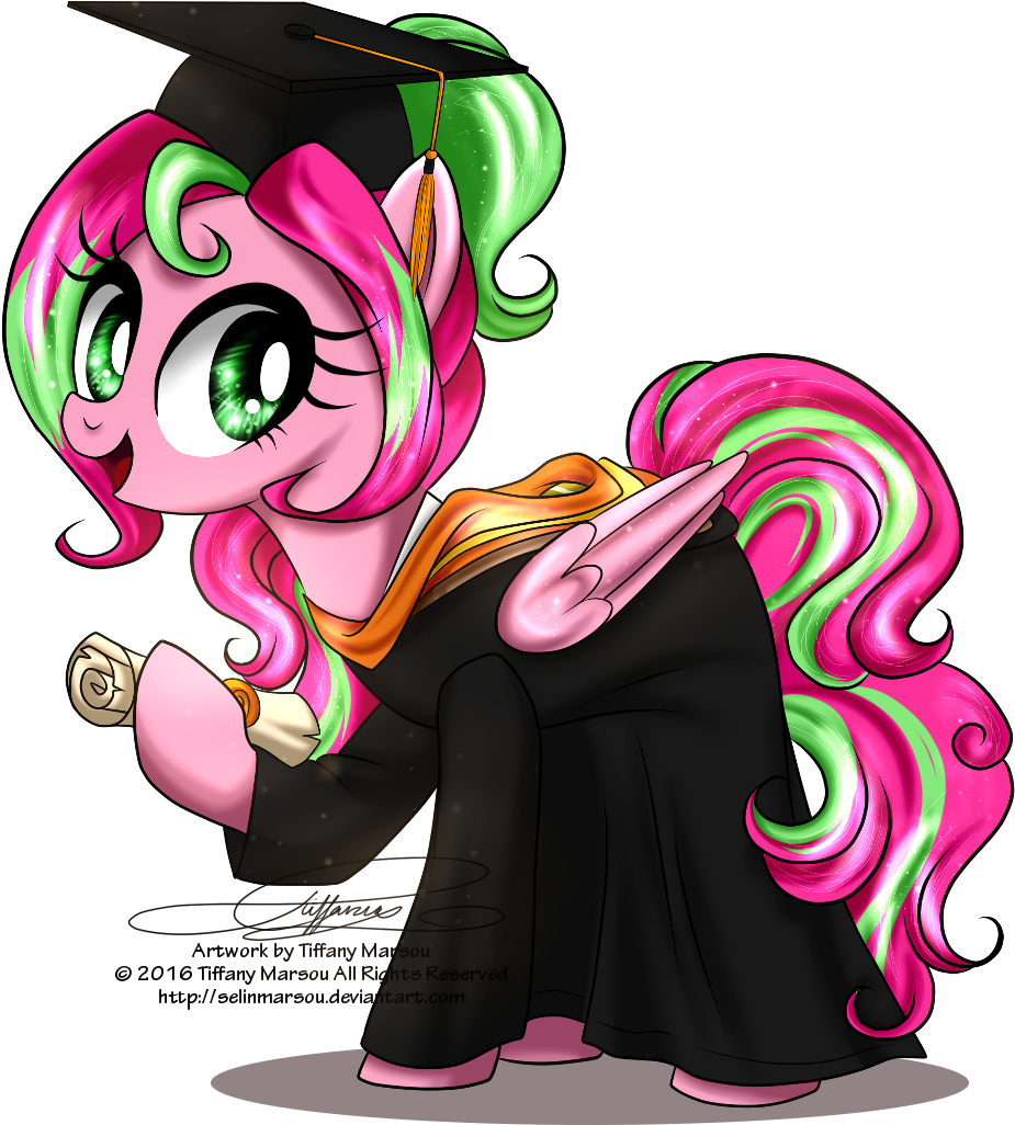 Selinmarsou, Clothes, Diploma, Graduation, Graduation - Cartoon (1000x1079)