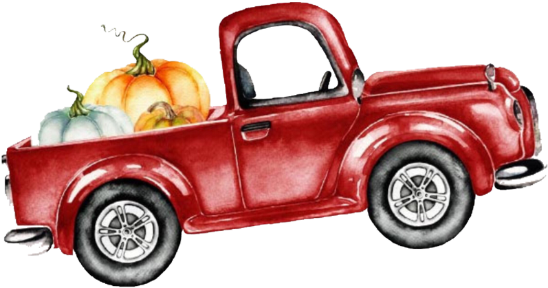 #clipart #fall #truck #freetoedit - Christmas Truck With Tree (1024x1024)