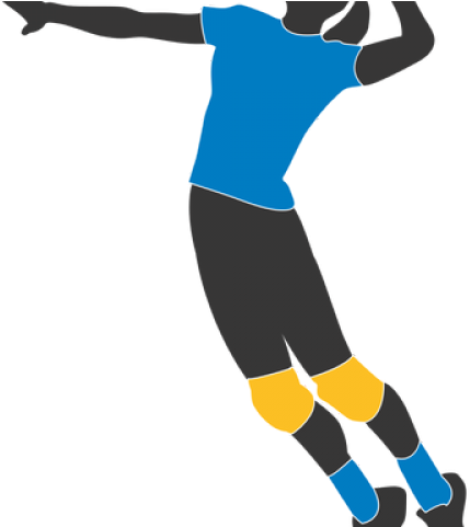 Volleyball Clipart Outside Hitter - Transparent Volleyball Player Clipart (640x480)