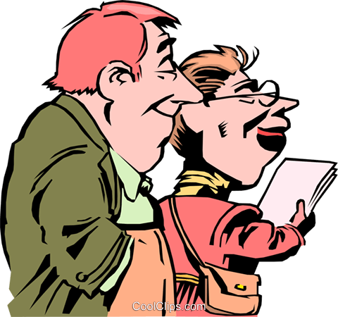 Cartoon Man & Woman Royalty Free Vector Clip Art Illustration - Cartoon (480x450)