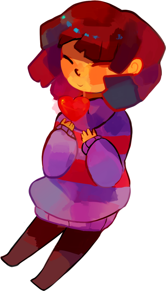 680 X 1206 1 - Frisk Undertale Transparent (680x1206)