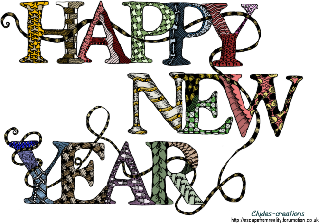 To Make Full-size, Then Download As Usual - New Year Adult Coloring Pages (687x486)