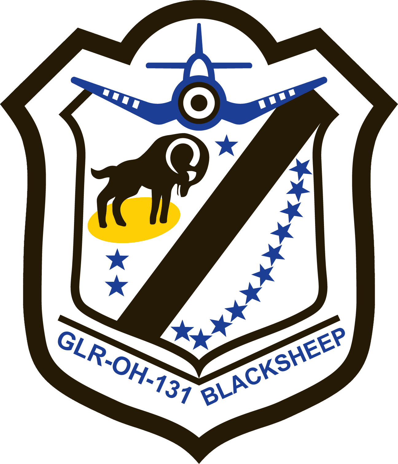 Evergreen Composite Squadron, Colorado Wing - Black Sheep Squadron Vmf 214 Logo (1296x1510)
