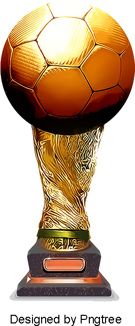 Gold Football Trophy And Ribbons, Football Clipart, - Cúp Bóng Đá Png (800x800)