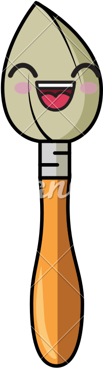 Kawaii Paint Brush Icon - Paint Brush Cartoon Png (800x800)