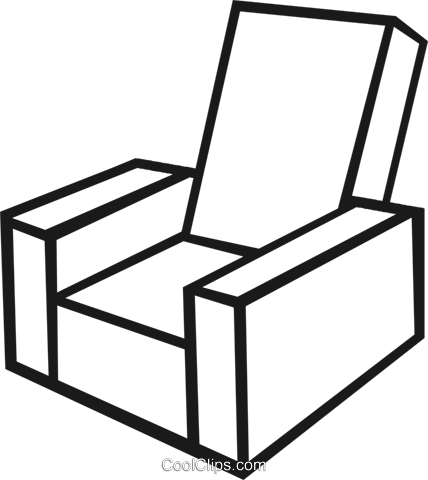 Living Room Chair Royalty Free Vector Clip Art - Chair (428x480)