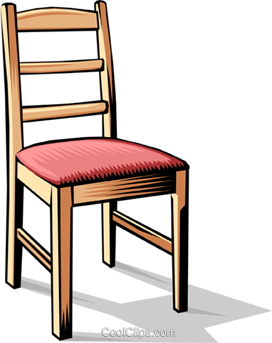 Chair Royalty Free Vector Clip Art Illustration -hous0879 - Dining Chair Clipart (382x480)