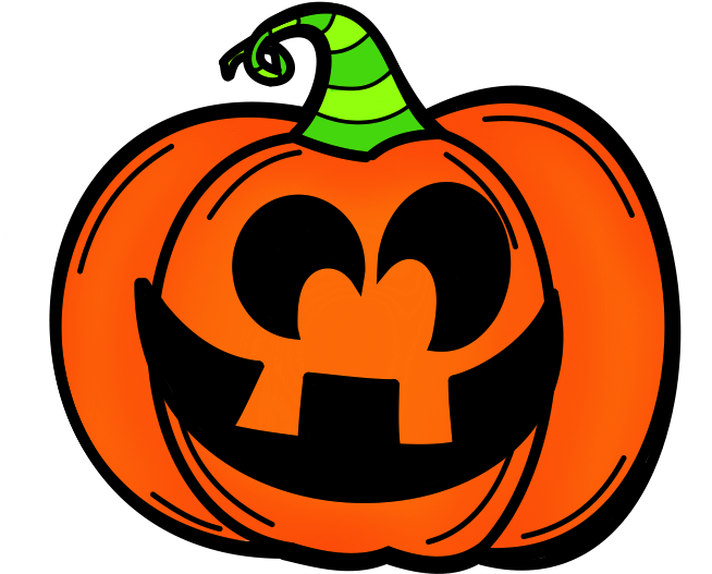 Jack O Lantern Clipart To Download - Halloween Cake Walk Sign (702x631)