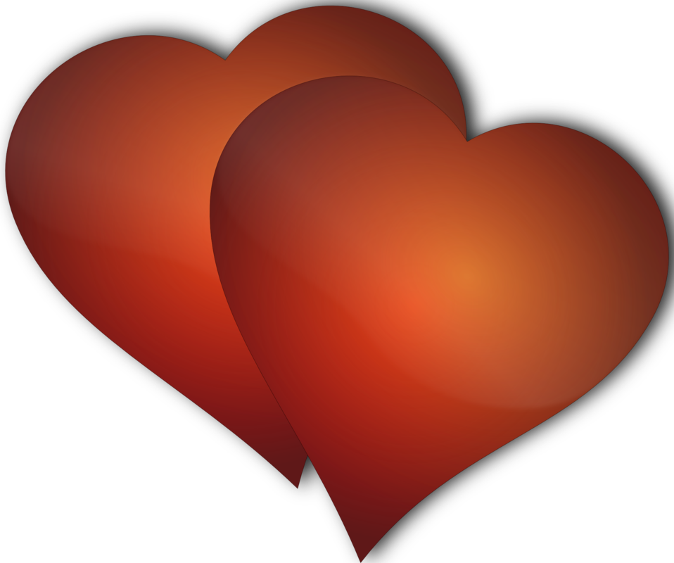Illustration Of A Pair Of Hearts - Heart (958x800)