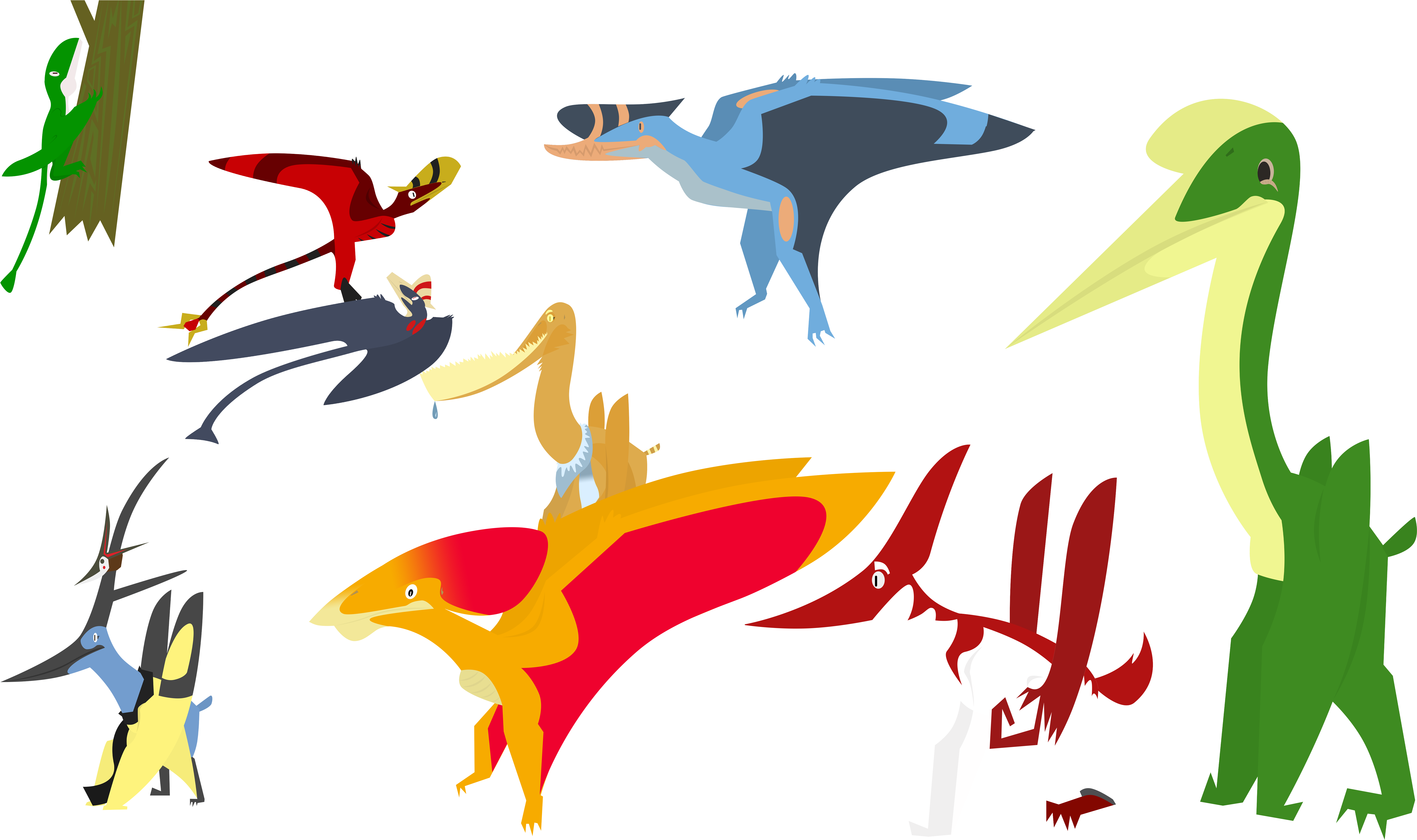 Moar Pterosaurized Peeps By Krookodile0553 On Deviantart - Moar Pterosaurized Peeps By Krookodile0553 On Deviantart (7297x4165)