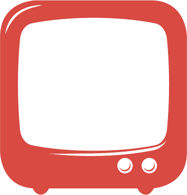 Tv Clipart Red - Square Tv Clip Art (384x400)