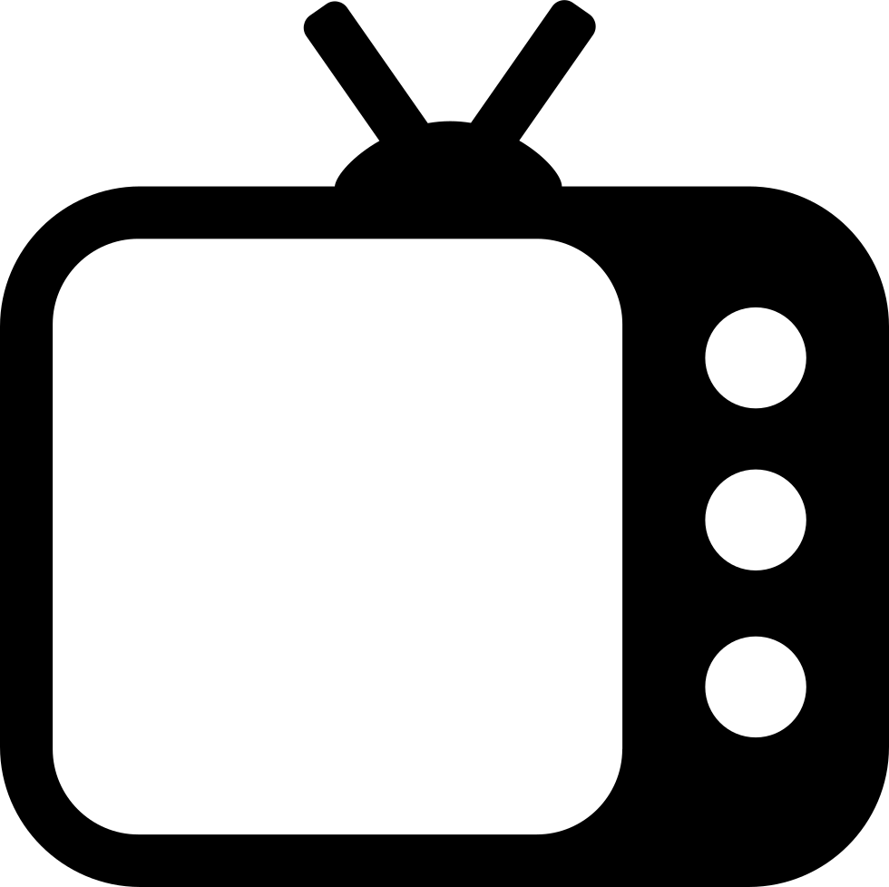Tv Clipart Cable Tv - Cable Tv Icon Png (980x978)
