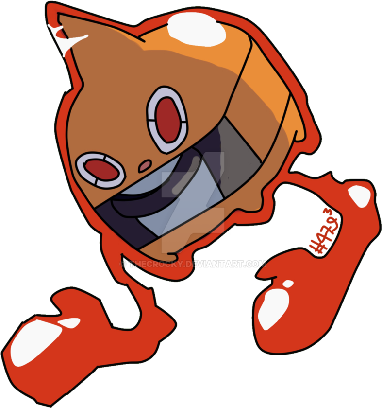 Royalty Free Download Heat Drawing - Rotom Heat Png (861x927)