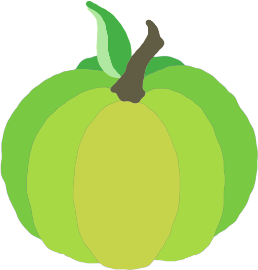 Jen Tennille Illustration And Design Short Green Color - Green Pumpkin Clipart (620x620)