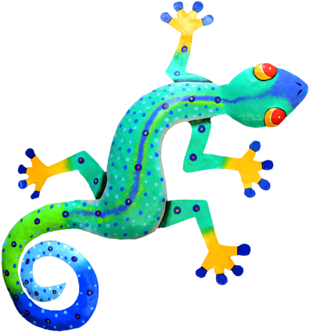 Colorful Lizard Psd File By Annamae On Ⓒ - Colorful Gecko Clip Art (1098x727)