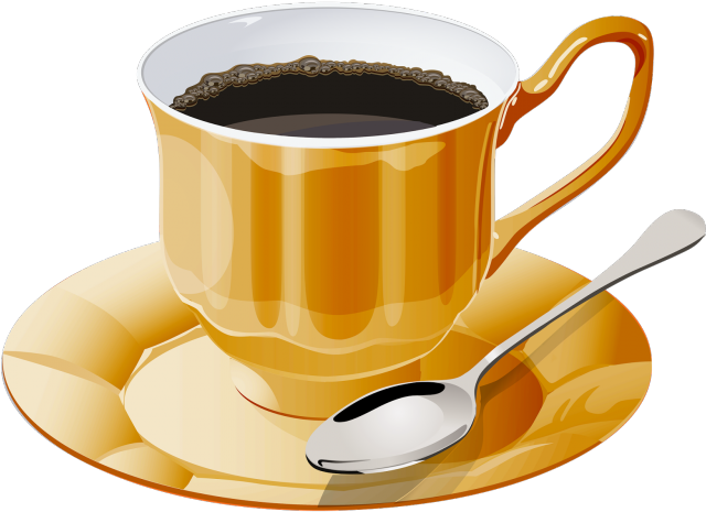 Teacup Clipart Png Tumblr - Cup Of Coffee Clipart Png (640x465)