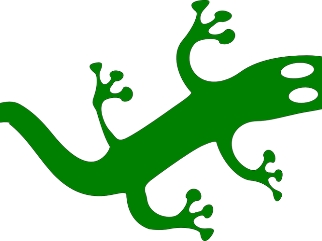 Gecko Clipart Iguana - Lagartijas En Dibujos Animados (640x480)
