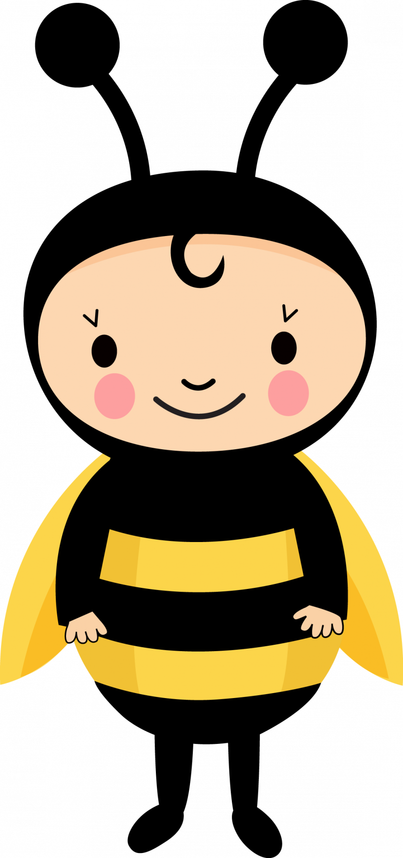 Abelha Menino Desenho (817x1738)
